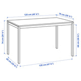 IKEA MELLTORP table, white, 125x75 cm