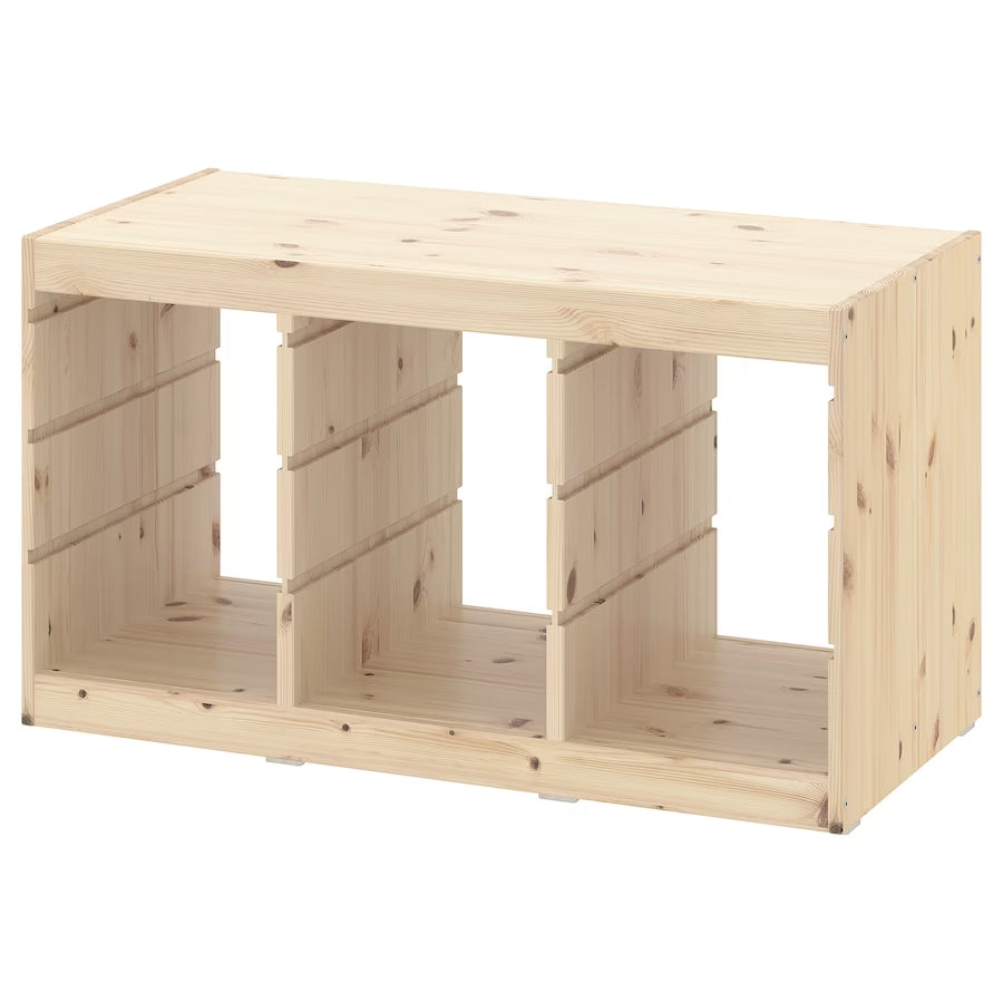 IKEA TROFAST frame, light white stained pine, 93x44x53 cm
