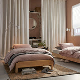 IKEA UTAKER Stackable bed with 2 foam mattresses, pine, 80x200 cm