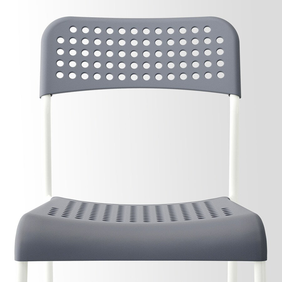 IKEA ADDE Chair, grey/white