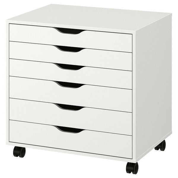 IKEA ALEX drawer on castors, white, 67x66 cm