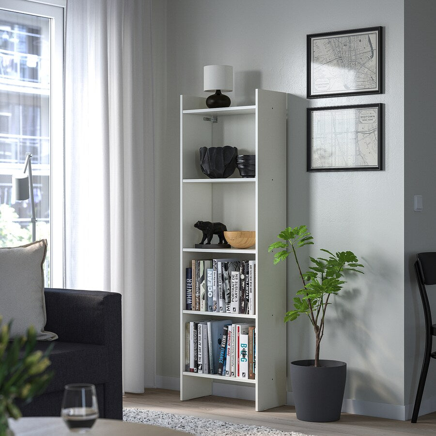 IKEA BAGGEBO Bookcase, white, 50x25x160 cm