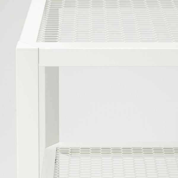 IKEA BAGGEBO TV bench metal/white, 90x35x40 cm