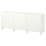 IKEA BESTA storage combination w 3 doors, white,180x42x74 cm