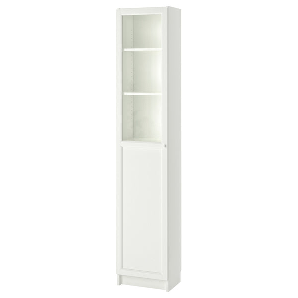 IKEA BILLY bookcase with panel/glass door, 40x30x202 cm