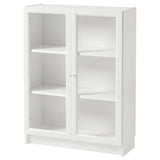 IKEA BILLY bookcase with glass door, white, 80x28x106 cm
