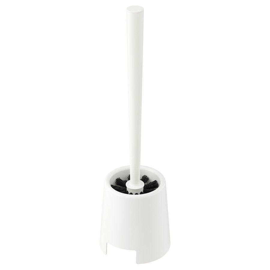 IKEA BOLMEN toilet brush/holder, white
