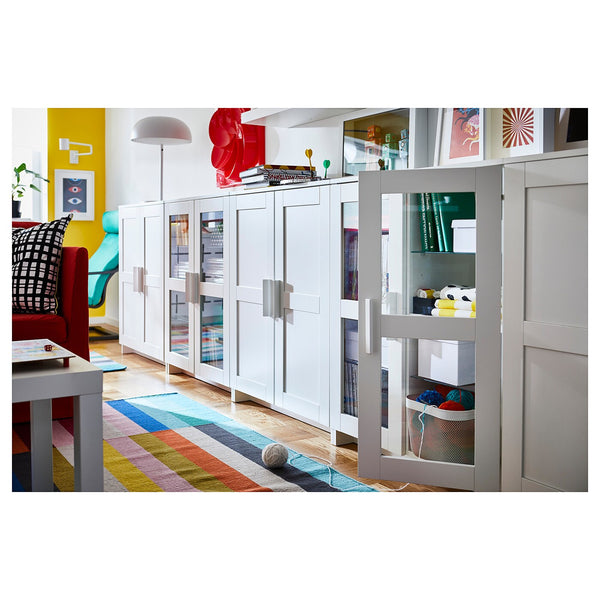 IKEA BRIMNES cabinet w doors, white, 78x95 cm