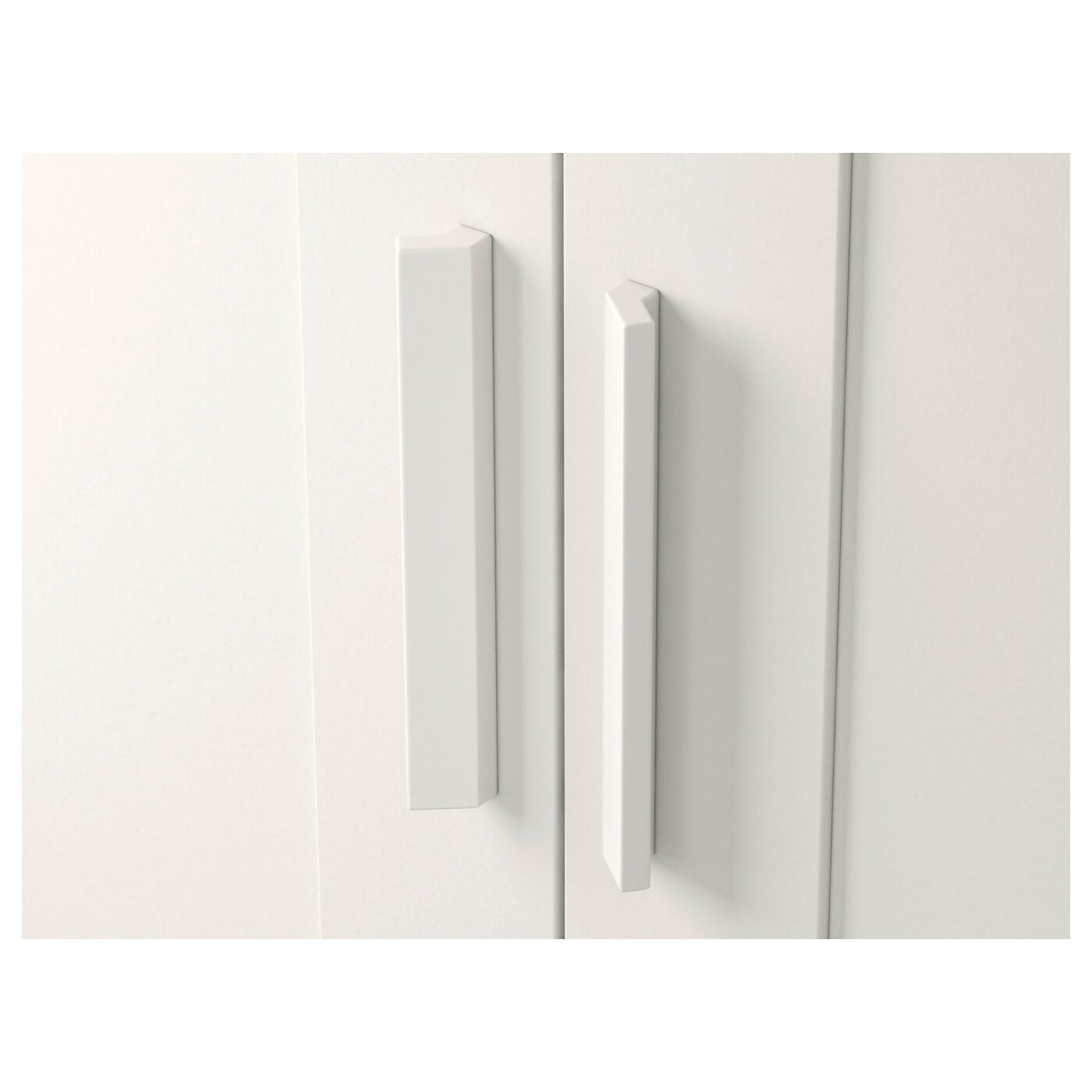 IKEA BRIMNES Wardrobe with 3 doors, white, 117x190 cm