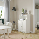 IKEA HAUGA Cabinet with 2 doors, white, 70x116 cm