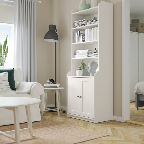 IKEA HAUGA High cabinet with 2 doors, white, 70x199 cm