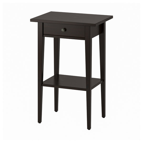 IKEA HEMNES bedside table, black-brown, 46x35 cm
