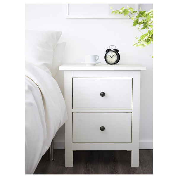  IKEA HEMNES chest of 2 drawers, white stain, 54x66 cm