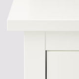 IKEA HEMNES shoe cabinet with 2 compartments, white, 89x30x127 cm