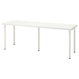 IKEA LAGKAPTEN/ADILS table, white, 200x60 cm