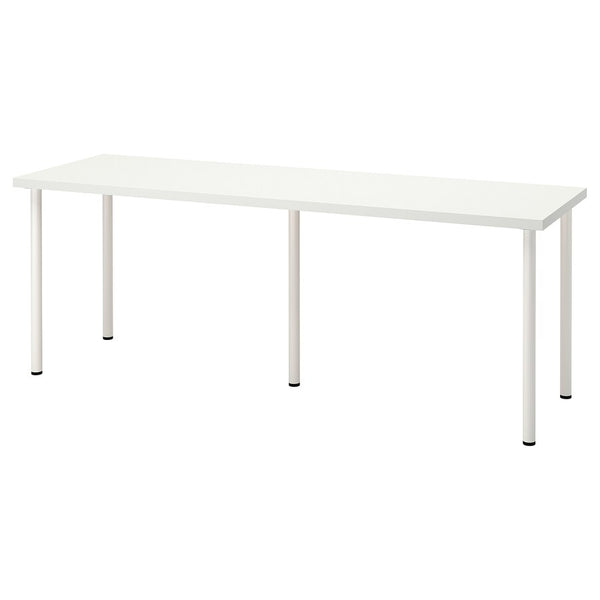 IKEA LAGKAPTEN/ADILS table, white, 200x60 cm