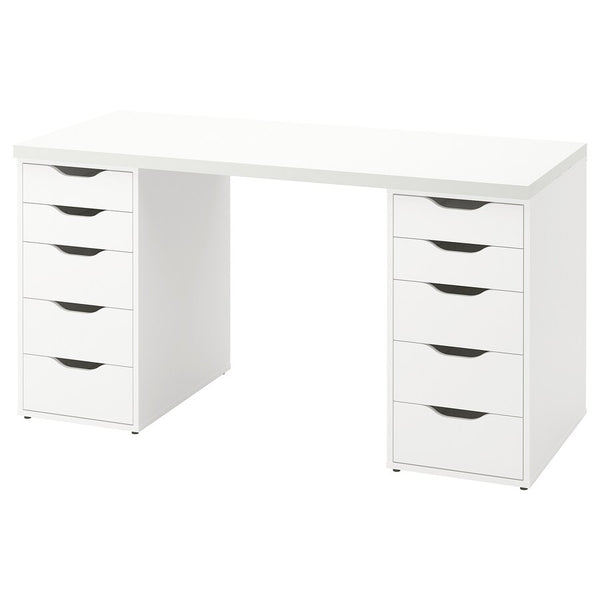  IKEA LAGKAPTEN / ALEX table, white,140x60 cm