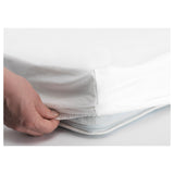IKEA LEN fitted sheet for cot, white, 120x60 cm
