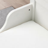 IKEA LEN Fitted sheet for ext bed, white, 80x130 cm