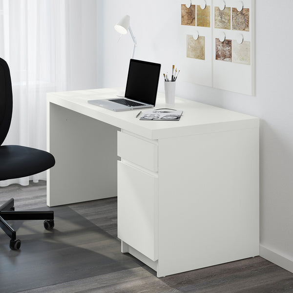 IKEA MALM desk, white, 140x65 cm