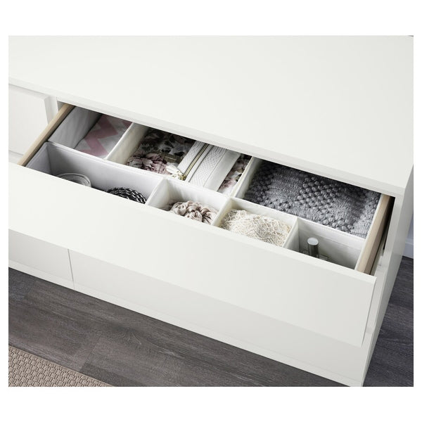 IKEA MALM chest of 6 drawers, white, 160x78 cm