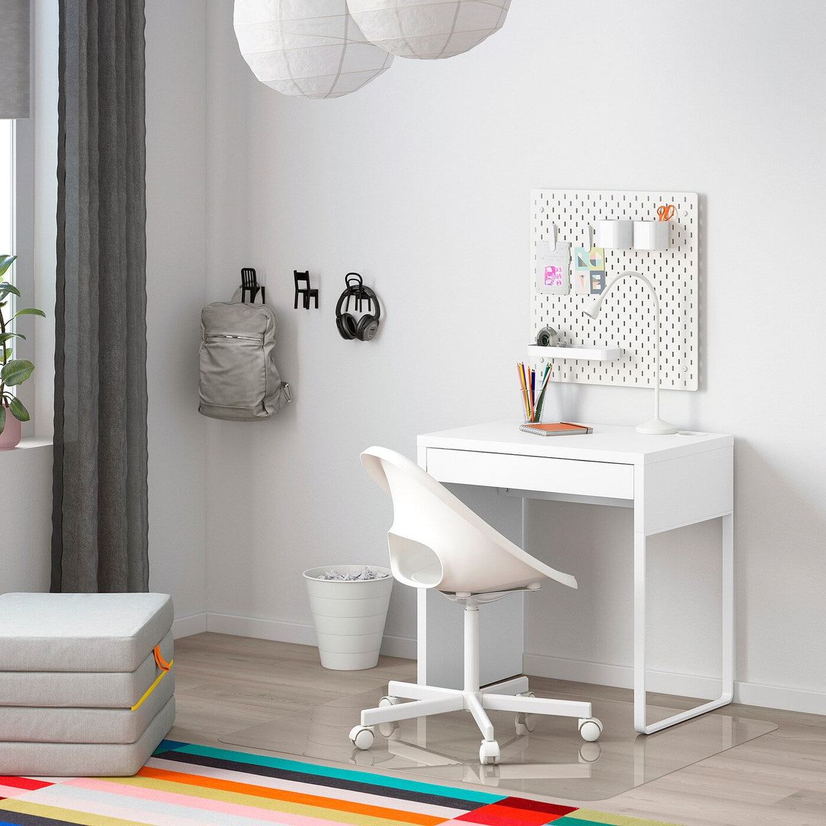 IKEA MICKE desk, white, 73x50 cm