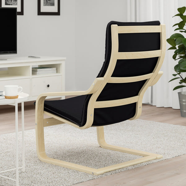 IKEA POANG Armchair, birch veneer/Knisa black