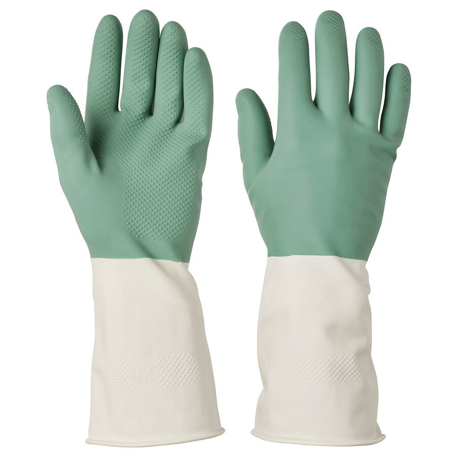 IKEA RINNIG cleaning gloves, green M