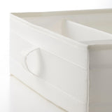IKEA SKUBB box with compartments, white, 44x34x11