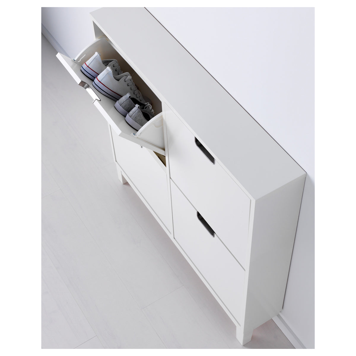 IKEA STALL Shoe cabinet with 4 doors, white