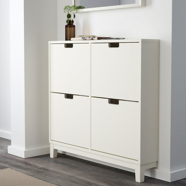 IKEA STALL Shoe cabinet with 4 doors, white