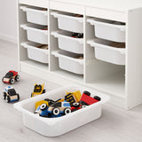 IKEA TROFAST Storage combination with 9 boxes, white/white, 99x44x56 cm
