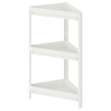 IKEA VESKEN corner shelf unit, white, 33x33x71 cm